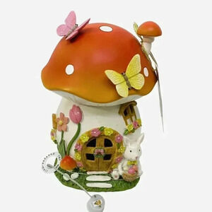 Mushroom Butterfly Bunny Easter Light Up House Rabbit Floral Spring